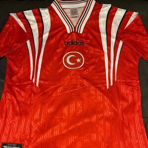 TURKEY Retro National Team Men's JERSEY Red Sz M,L,XL,2XL NWT By Adidas